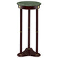 Edie Round Marble Top Plant Stand Merlot