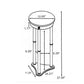 Edie Round Marble Top Plant Stand Merlot