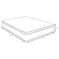 Sommet 13-inch Eastern King Bamboo Euro Top Memory Foam Hybrid Mattress