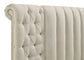 Sonya Upholstered Eastern King Round Storage Bed Ivory