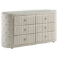 Sonya 5-piece Upholstered Eastern King Bedroom Set Ivory