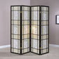 Catabella 4-Panel Room Divider Folding Shoji Screen Floral
