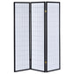 Carrie 3-Panel Room Divider Folding Shoji Screen Black