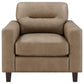 Scotland 3-piece Faux Leather Upholstered Sofa Set Brown