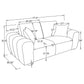 Burnett 2-piece Chenille Upholstered Sofa Set Burnt Orange