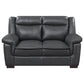 Arabella Upholstered Padded Arm Loveseat Grey