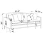 Apperson 2-piece Upholstered Track Arm Sofa Set Light Grey