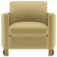 Corliss Upholstered Curved Track Arm Chair Camel