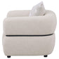 Jeanette Fabric Upholstered Round Arm Accent Chair Beige