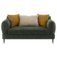 Jade 2-piece Chenille Upholstered Sofa Set Green