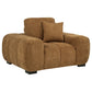 Octavia Tufted Upholstered Accent Chair Amber