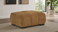 Octavia Tufted Upholstered Rectangular Ottoman Amber