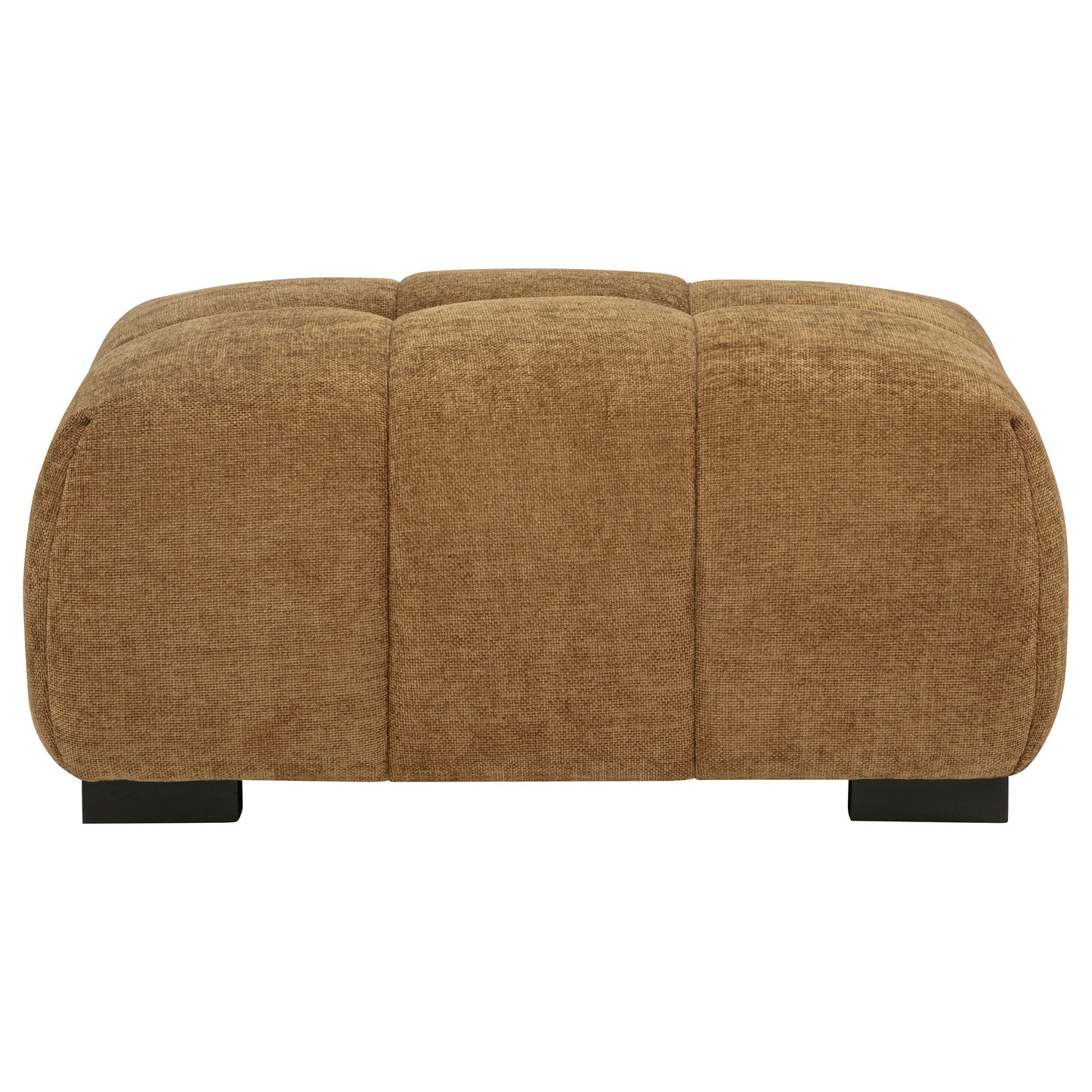 Octavia Tufted Upholstered Rectangular Ottoman Amber