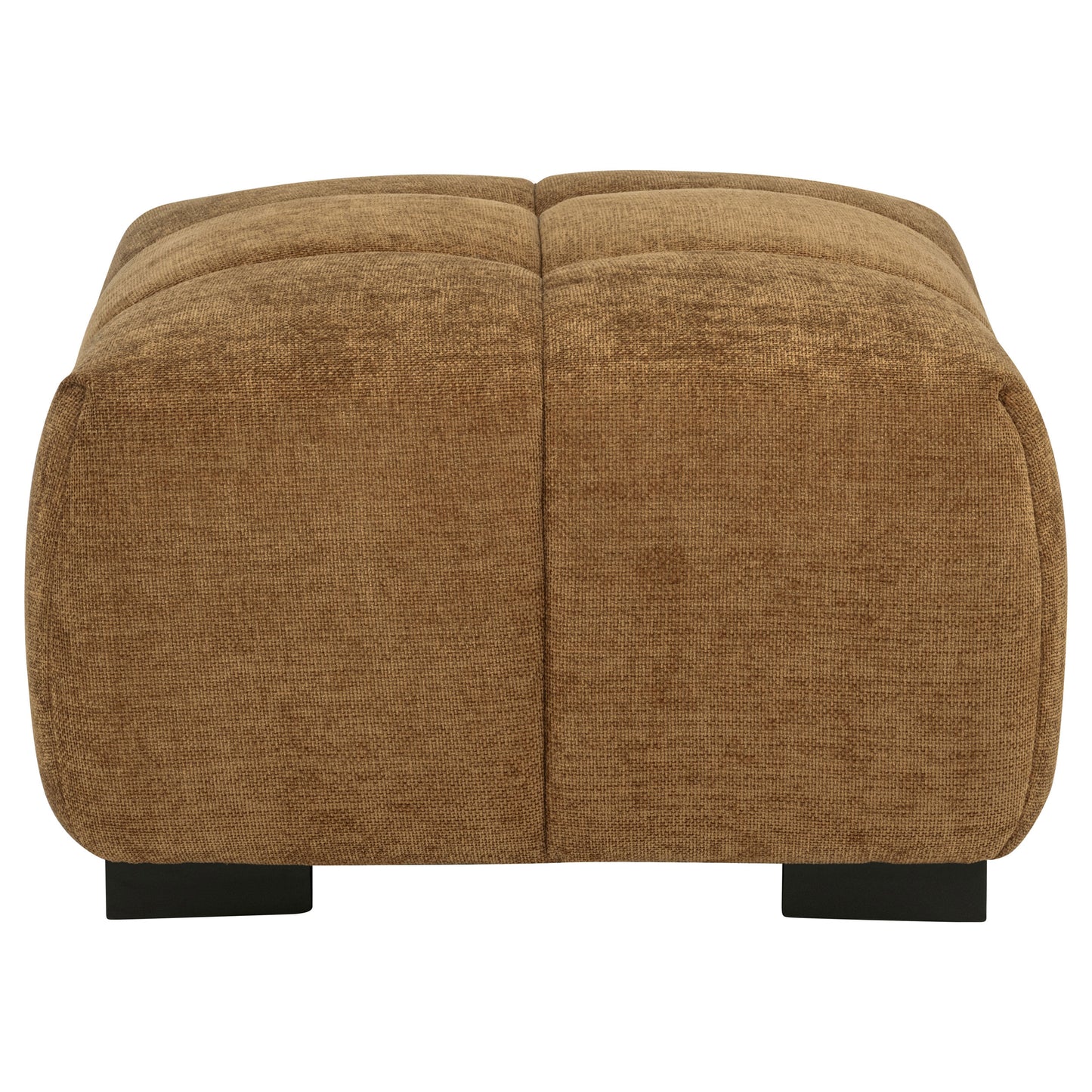 Octavia Tufted Upholstered Rectangular Ottoman Amber