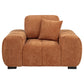 Octavia Tufted Upholstered Accent Chair Orange