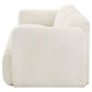 Dorset Fabric Upholstered Round Track Arm Sofa White