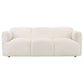 Dorset 3-piece Upholstered Round Track Arm Sofa Set White