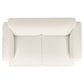 Dorset 3-piece Upholstered Round Track Arm Sofa Set White