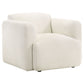 Dorset 3-piece Upholstered Round Track Arm Sofa Set White