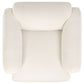 Dorset 3-piece Upholstered Round Track Arm Sofa Set White