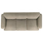 Dorset 2-piece Upholstered Round Track Arm Sofa Set Brown
