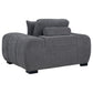 Octavia Tufted Upholstered Accent Chair Charcoal Grey