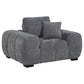 Octavia Tufted Upholstered Accent Chair Charcoal Grey