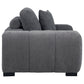 Octavia Tufted Upholstered Accent Chair Charcoal Grey
