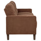 Bowen II Fabric Upholstered Track Arm Sofa Rust