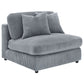 Blaine Upholstered Armless Chair Fog