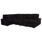 Devonshire Sleeper Sectional Sofa Storage Chaise Black