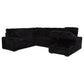 Devonshire Sleeper Sectional Sofa Storage Chaise Black