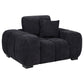 Octavia Tufted Upholstered Accent Chair Black