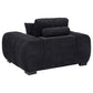 Octavia Tufted Upholstered Accent Chair Black