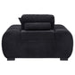 Octavia Tufted Upholstered Accent Chair Black