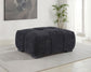 Octavia Tufted Upholstered Rectangular Ottoman Black