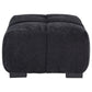 Octavia Tufted Upholstered Rectangular Ottoman Black