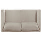 Islington 2-piece Upholstered Panel Arm Sofa Set Taupe