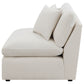 Hobson Upholstered Armless Chair Ivory