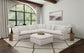 Hobson Upholstered Armless Chair Ivory