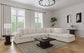 Lakeview Upholstered Armless Chair Ivory