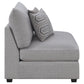 Cambria Upholstered Armless Chair Grey