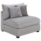Cambria 6-piece Upholstered Modular Sectional Sofa Grey