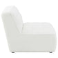 Sunny Upholstered Armless Chair Ivory Sherpa