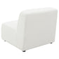 Sunny Upholstered Armless Chair Ivory Sherpa