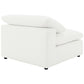 Raleigh Boucle Upholstered Armless Chair Ivory