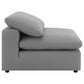 Raleigh Boucle Upholstered Armless Chair Grey
