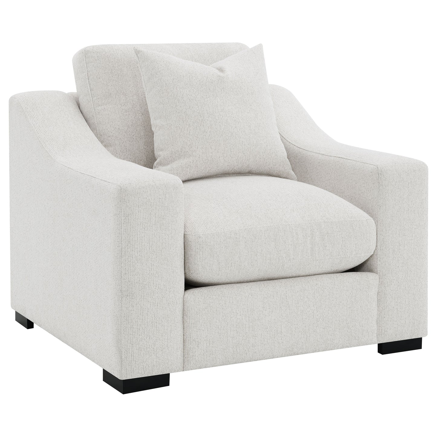 Ashlyn 3-piece Upholstered Track Arm Sofa Set Sand