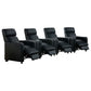 Toohey Upholstered Tufted Recliner Living Room Set Black
