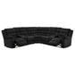 Atkinson Upholstered Reclining Sectional Sofa Black